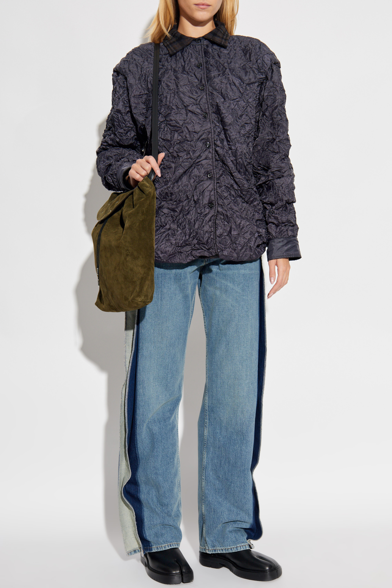 Maison Margiela Jacket with decorative creasing | Women's